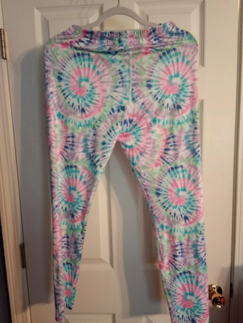 Lands' End Multicolor Pastel Tie-Dye Base Layer (long underwear) Girl's XL